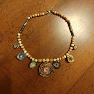 A handmade necklace